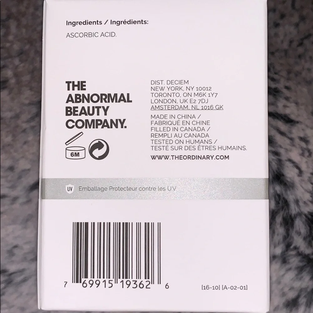NEW The Ordinary 100% L-Ascorbic Acid Powder
